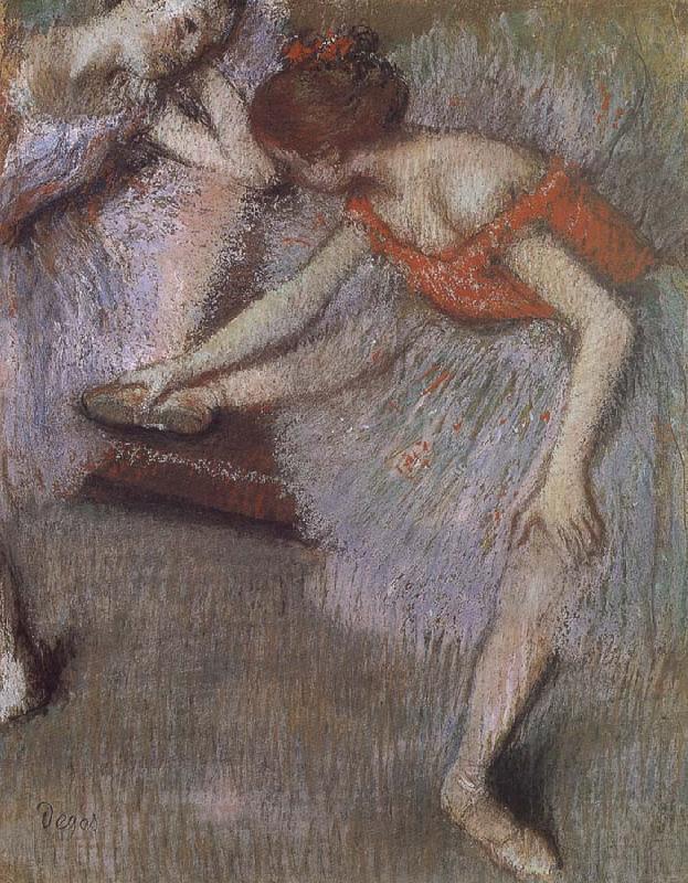 Edgar Degas Dance have a break oil painting image